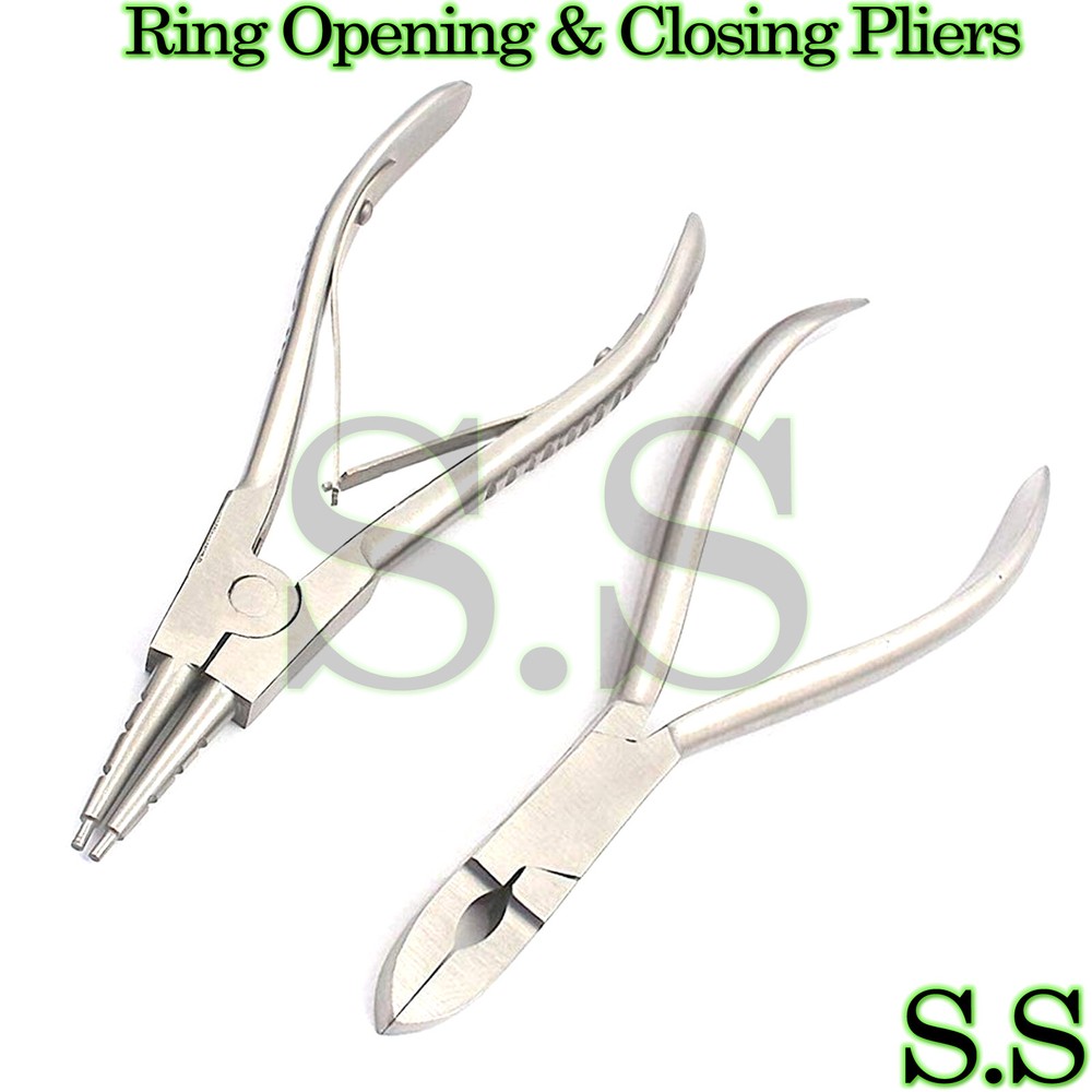 RING OPENING & CLOSING PLIERS - BODY PIERCING TOOLS S.S-402