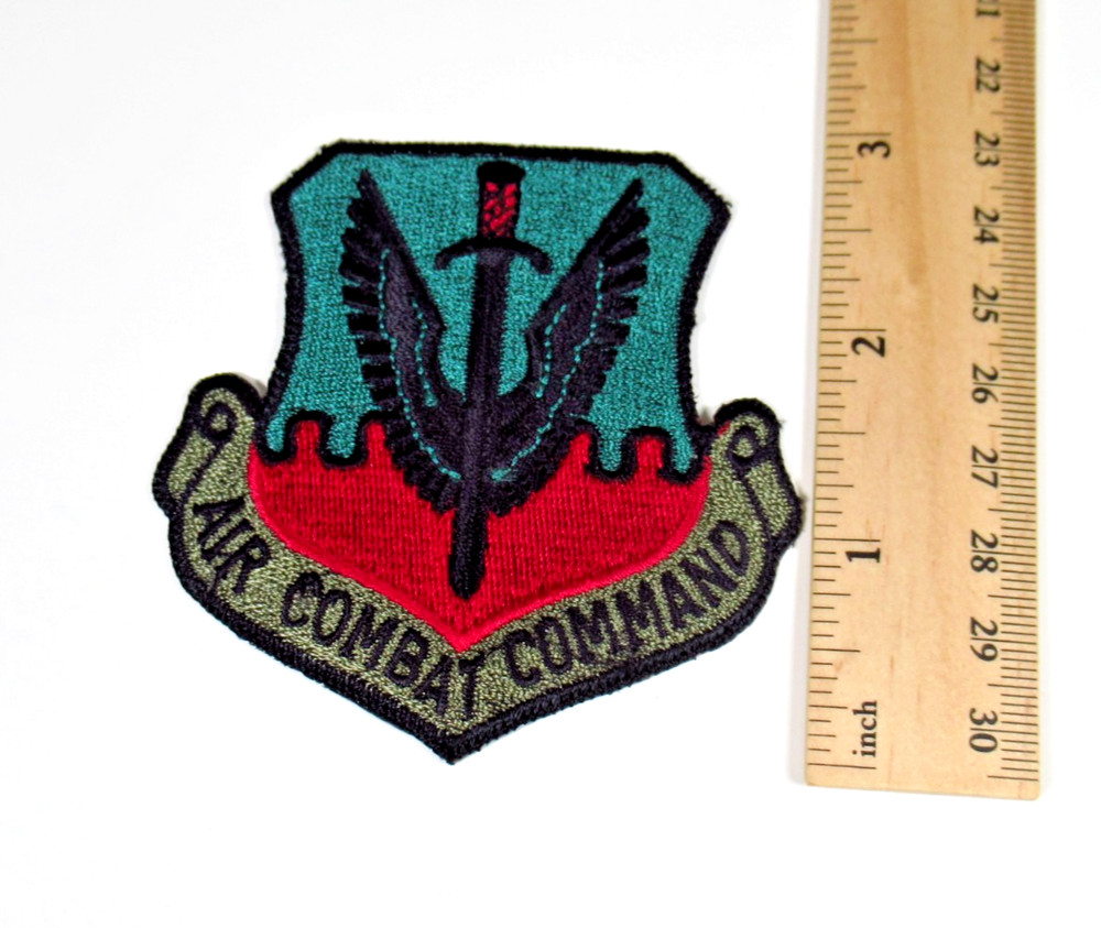 Air Combat Command Patch Vintage Air Force Embroidered Sew On