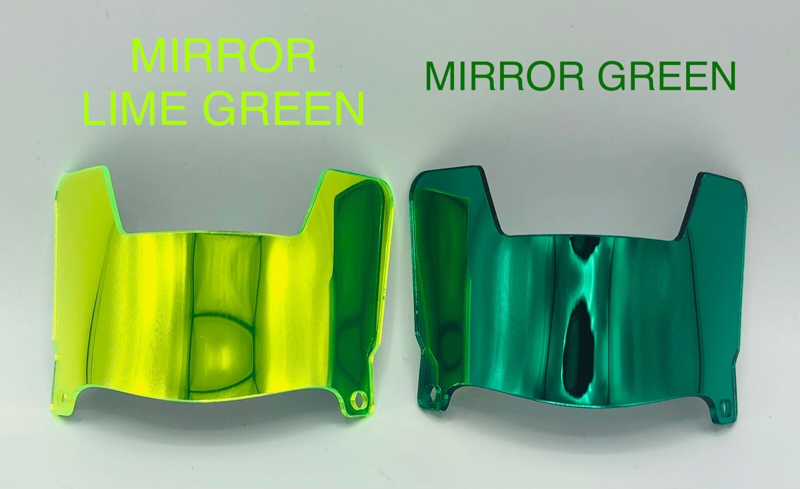 Chrome Mini Football Helmet Visors With Clips