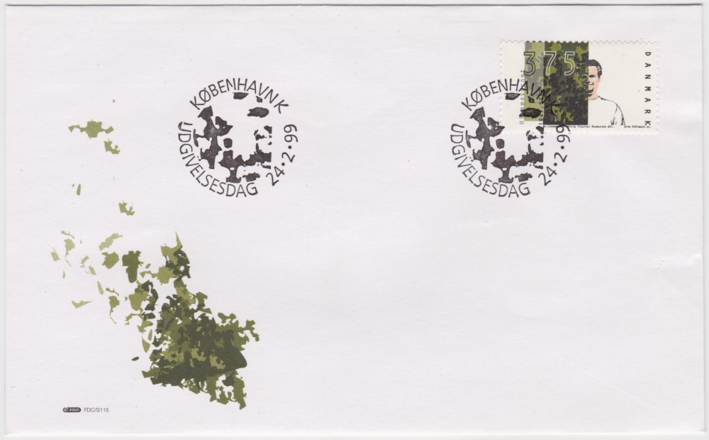 Denmark FDC 1999, Home Guard Defence, mint