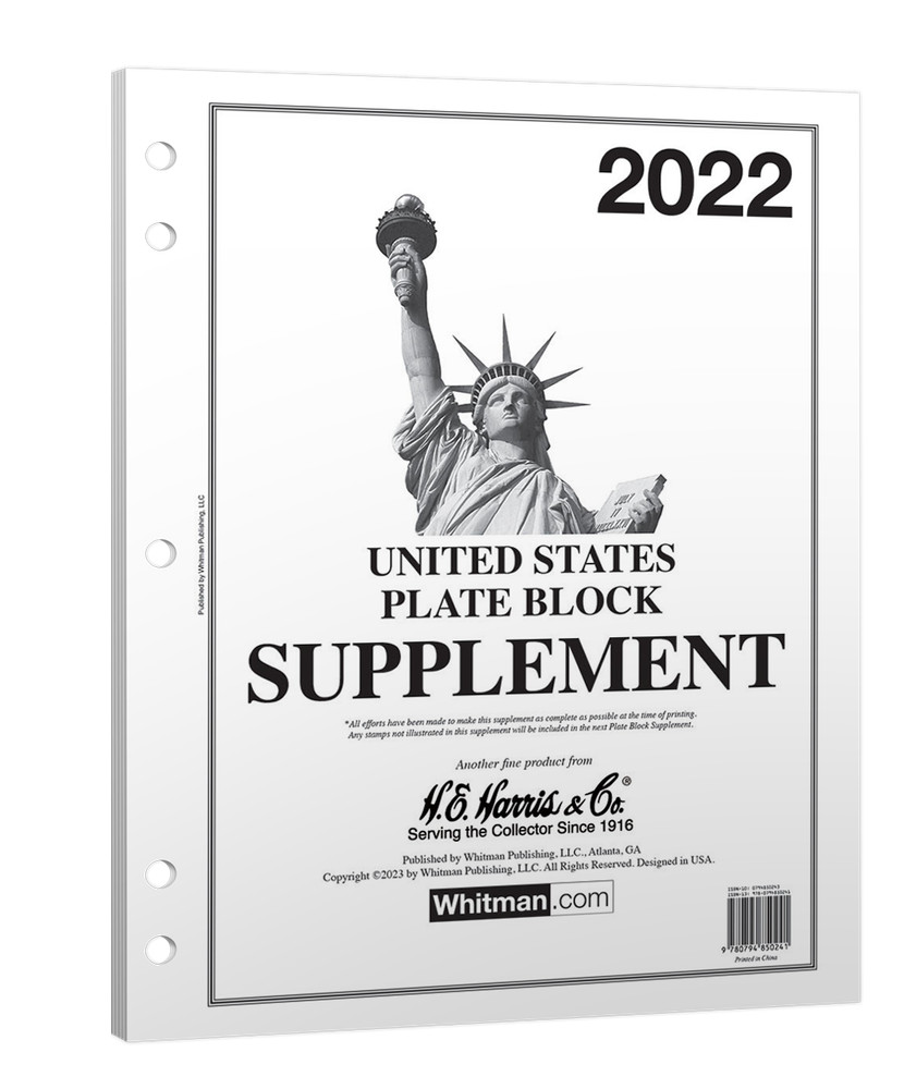 H.E. Harris 2022 U.S. Plate Block Supplement