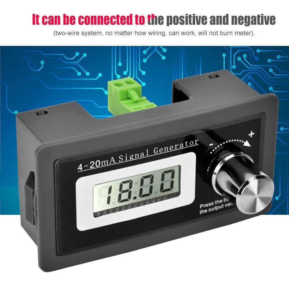 High Accuracy 4-20mA Current Loop Signal Generator Two wire Transducer Test