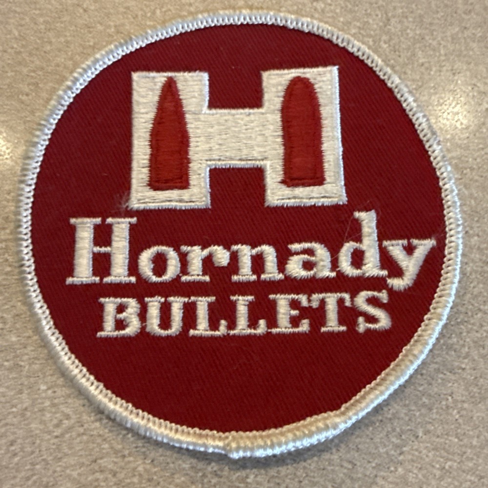 Vintage Hornady Bullets Ammunition Firearms Patch