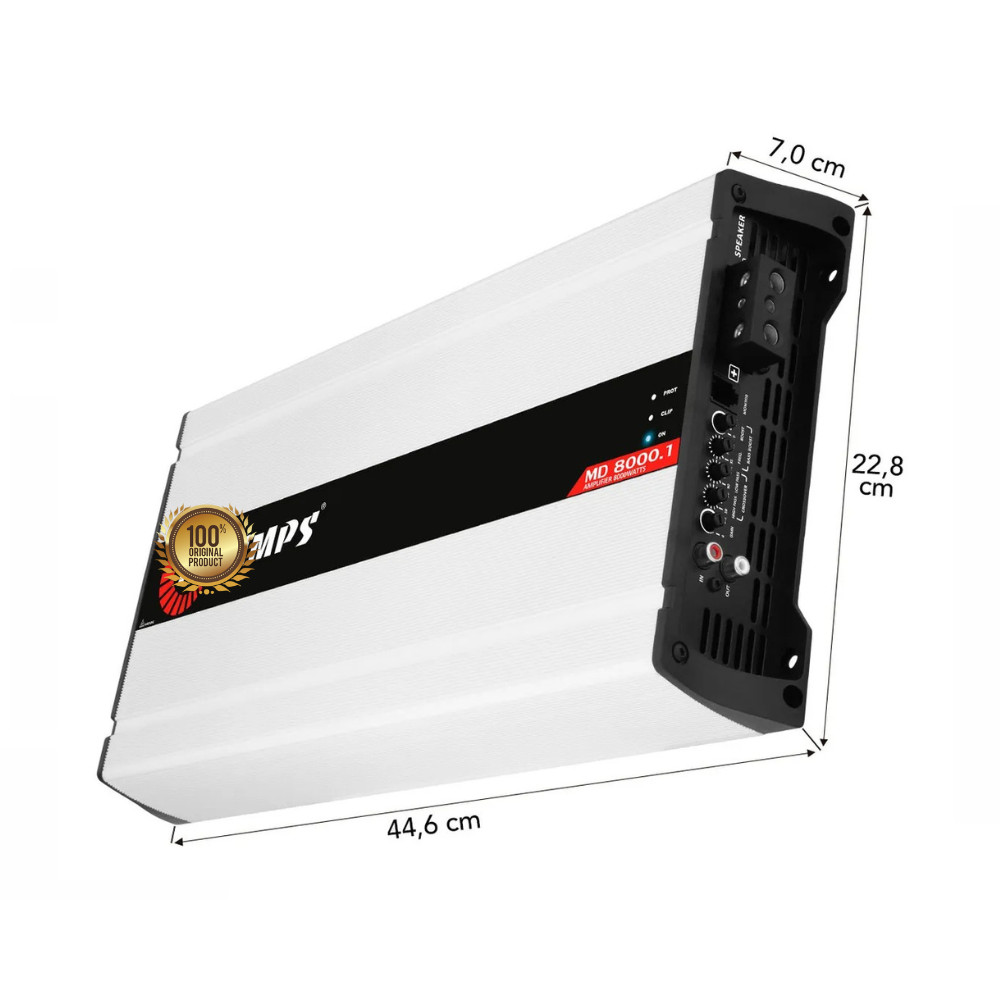 Taramps MD 8000.1 1 Ohm Amplifier 8000 Watts RMS Class D 1 Channel