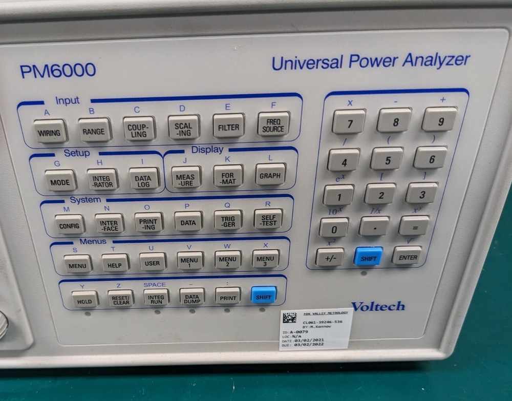 Voltech PM6000 Universal Power Analyzer