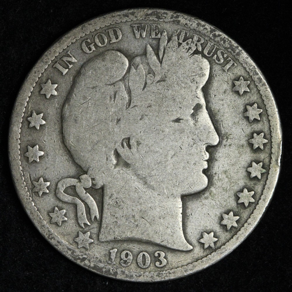 1903-S Barber Silver Half Dollar CHOICE E290 T