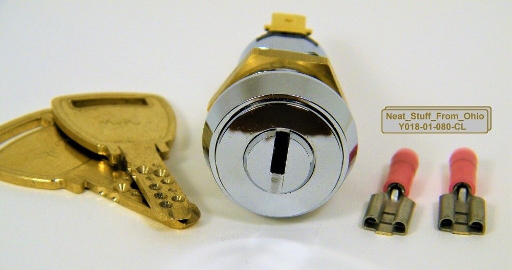 ALARM KEY SWITCH, HIGHER-SECURITY DIMPLE KEY SWITCH, MOMENTARY, SPST 4AMP@125