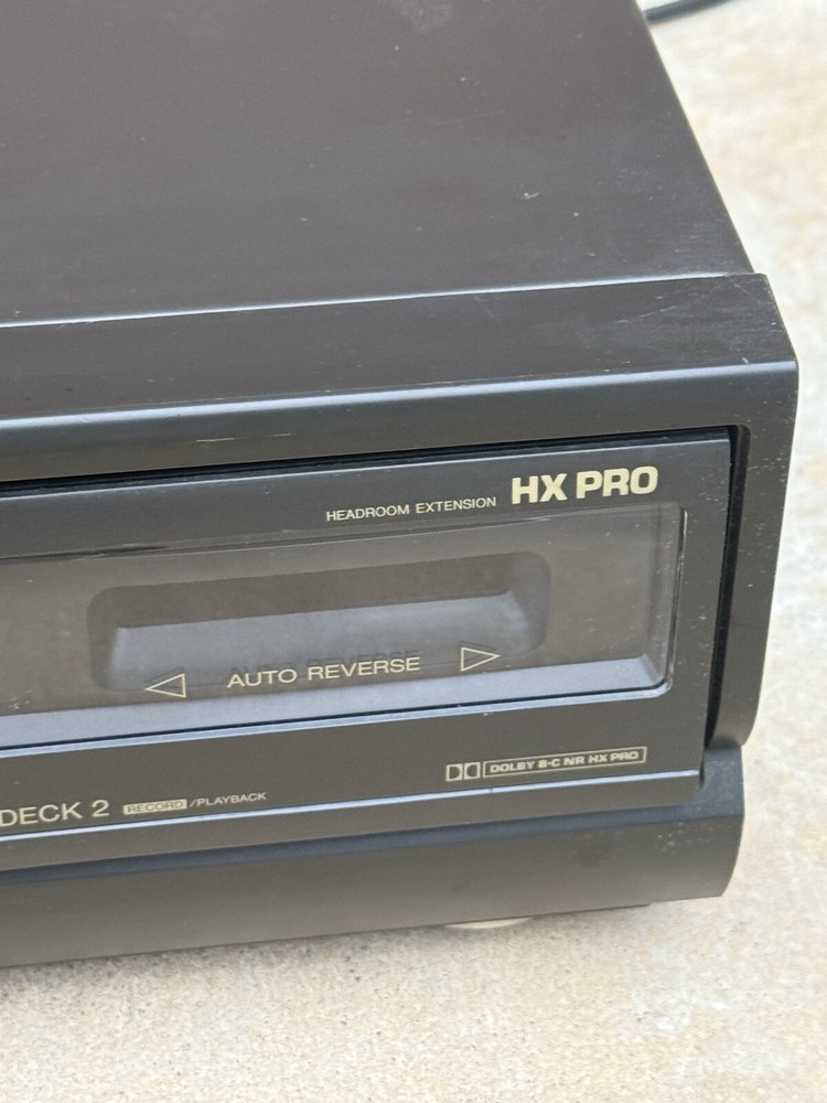 Technics RS-TR373 Double Auto-Reverse Stereo Cassette Deck HX PRO - Deck 1 Works