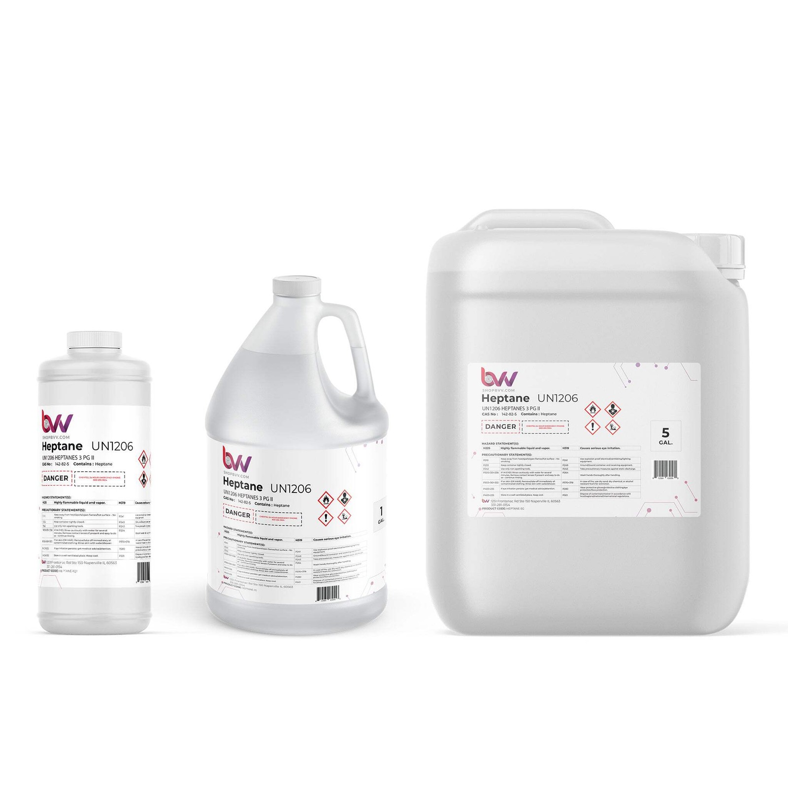 BVV ULTRA High Purity Lab Grade Heptane 99% Pure