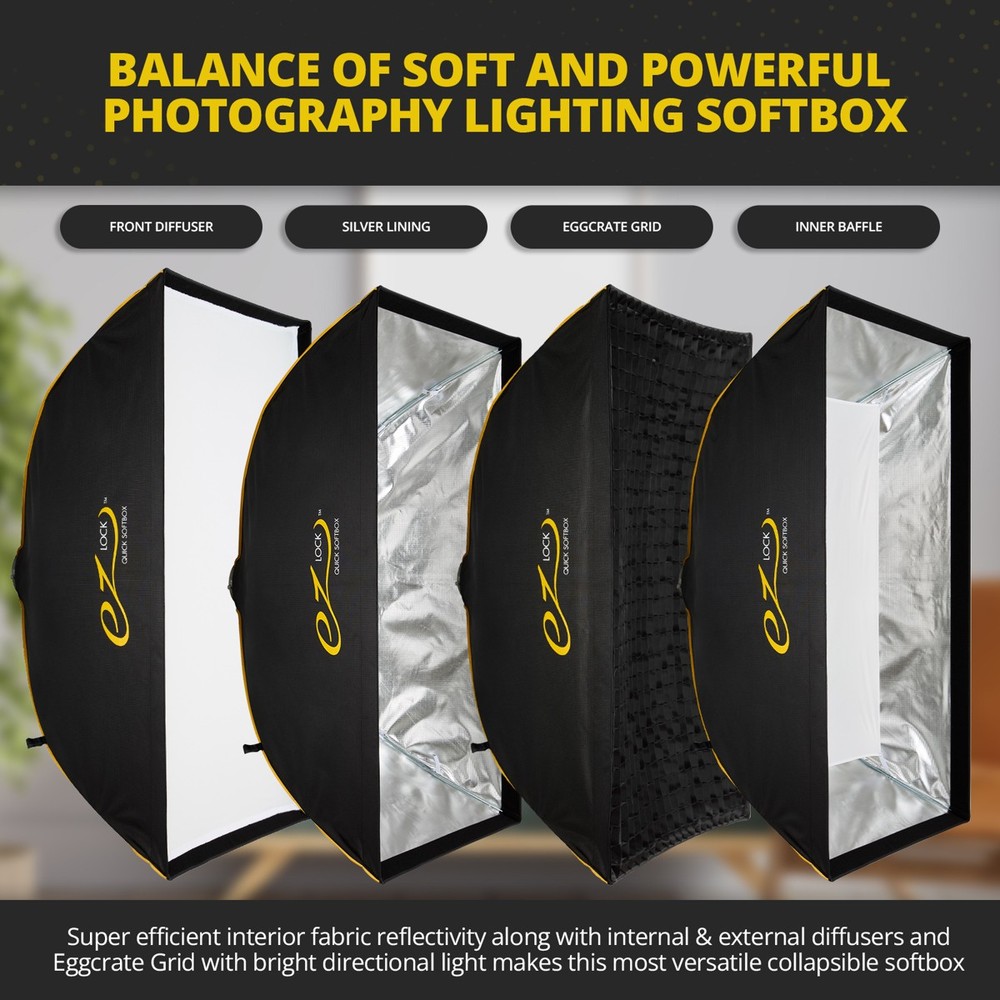 Glow EZ Lock 36x48" Quick Rectangle Softbox