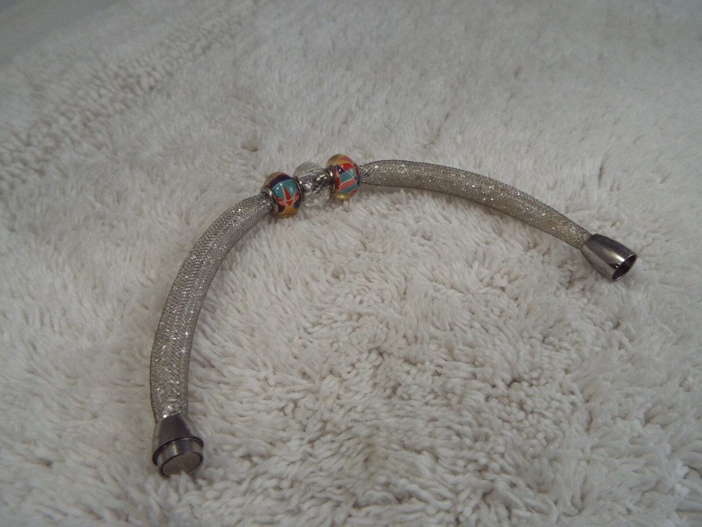 Bead Filled Mesh Bracelet (B42)