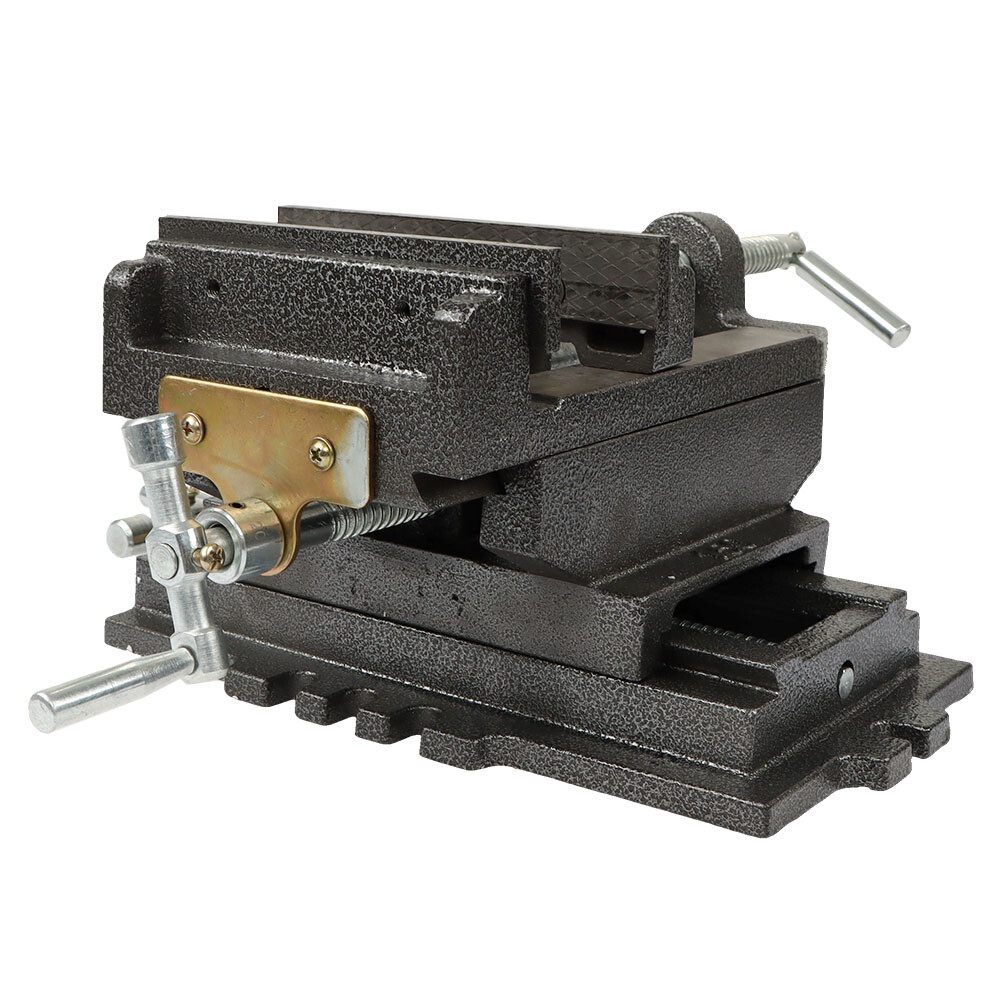 6" CROSS DRILL PRESS Vise X-Y Clamp Heavy Duty Machine Slide Metal Milling 2 Way