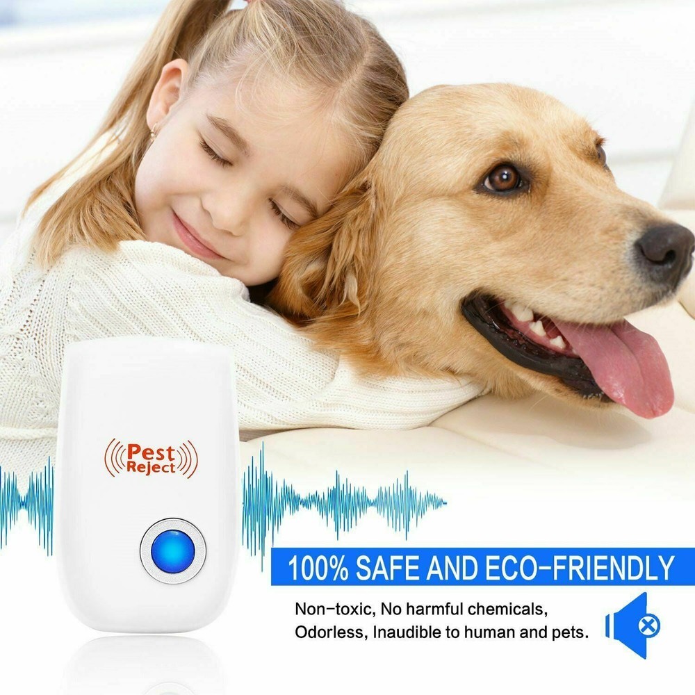 10PACK Ultrasonic Pest Repeller Control Electronic Repellent Mice Bug Rat Reject