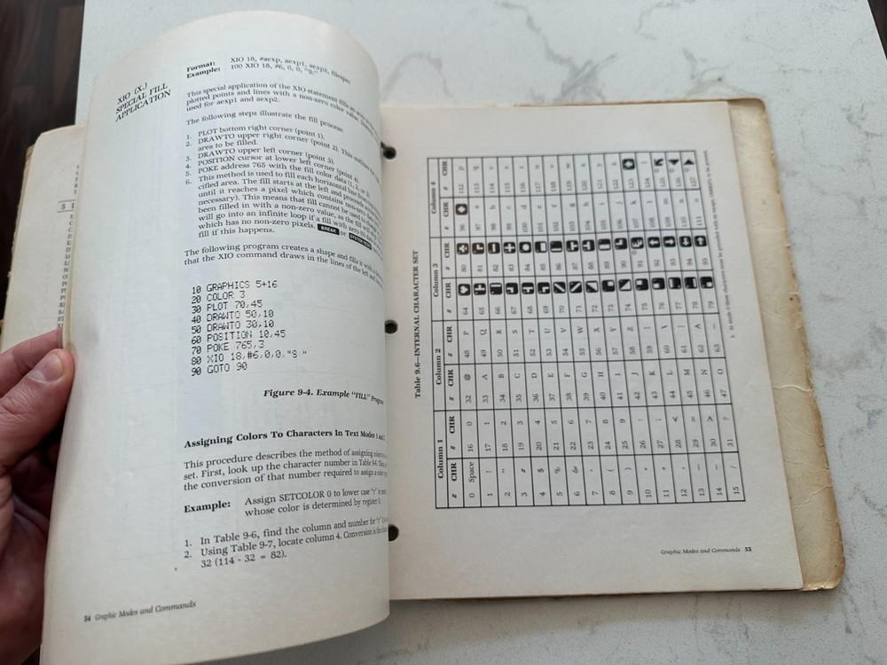 Atari 400/800 Personal Computer BASIC Reference Manual Vintage Computer Book