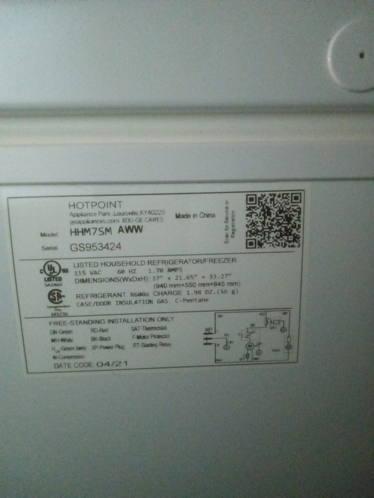 Freezer Hot spot