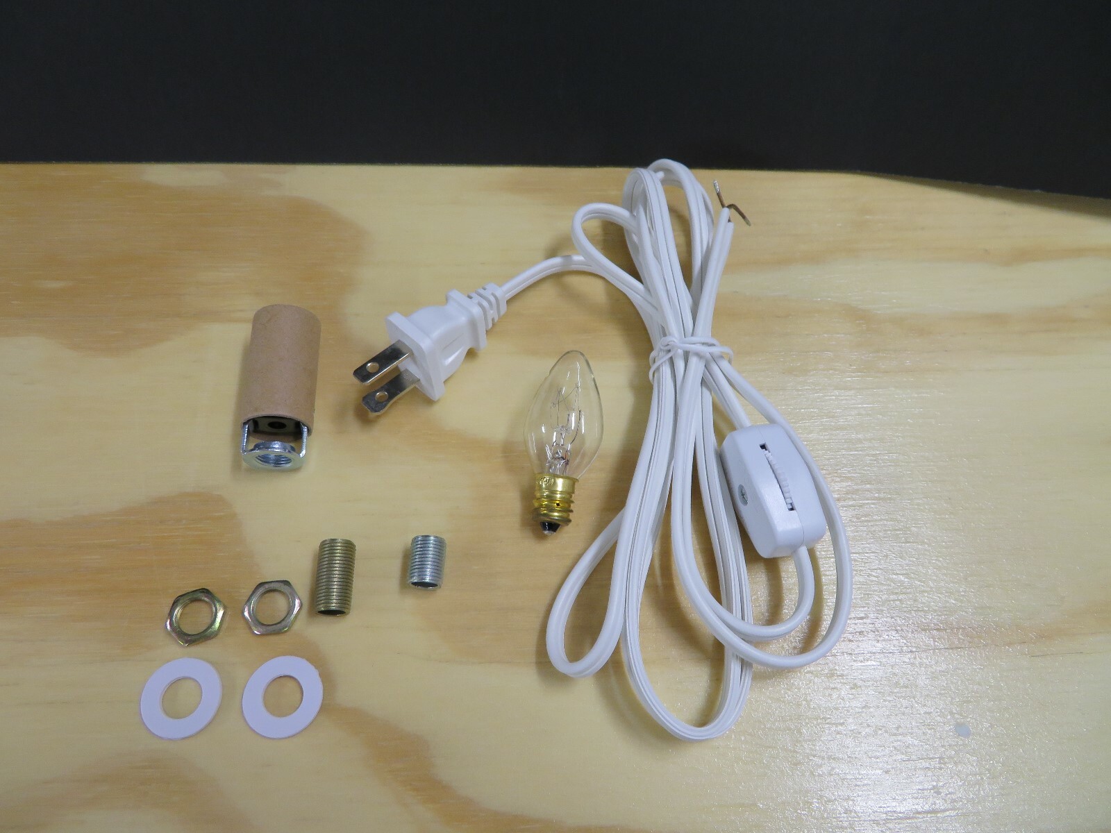 Ceramic Christmas Tree SMALL Light Kit Fixture Cord w/ On/Off Switch & Bulb