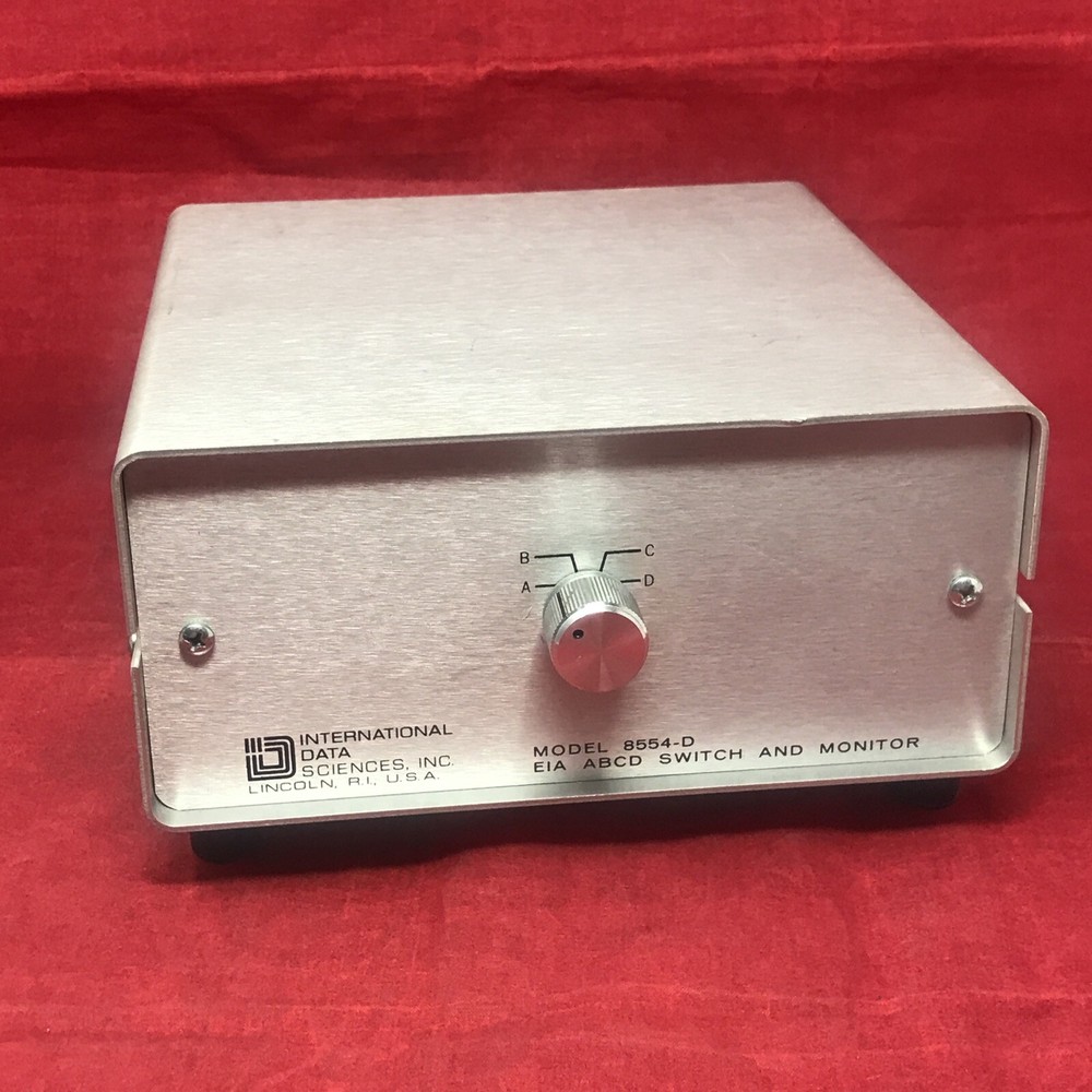 International Data Sciences 8554-D EIA 25 Pin Female 4 Way Data ABCD Switch Box