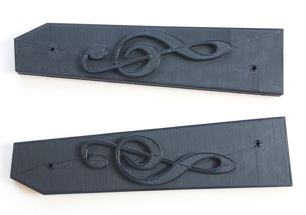 New Black Color Replacement Side Cheeks Panel Set For Korg MicroKorg Synthesizer