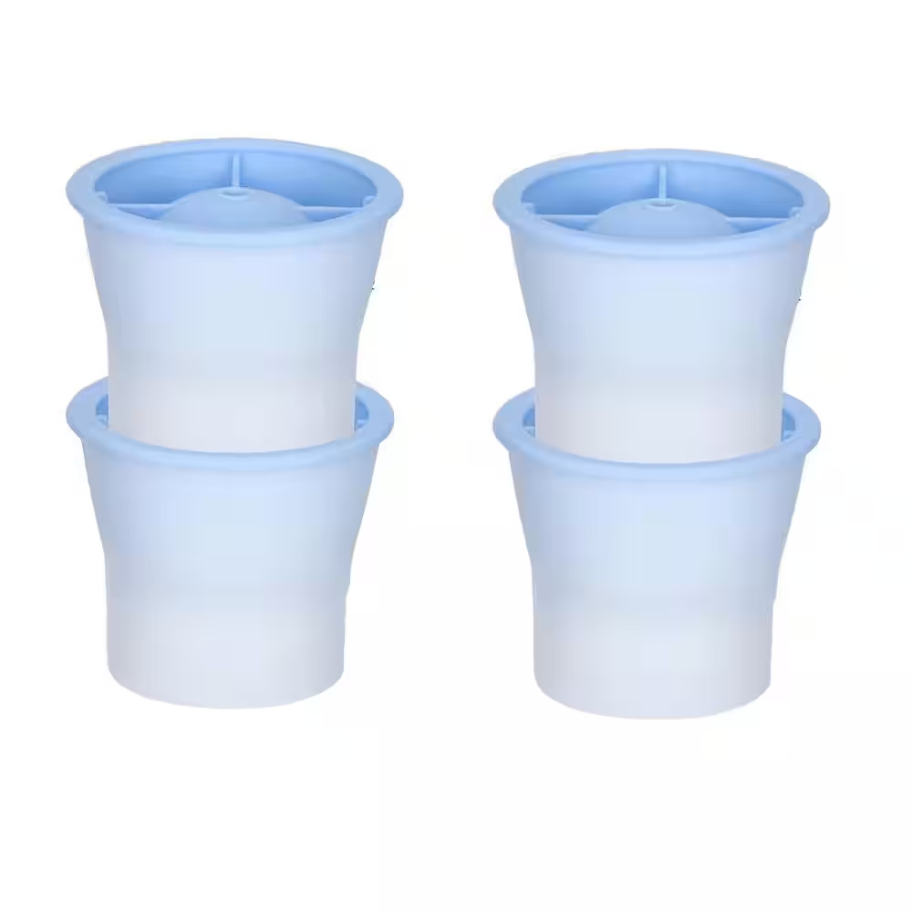 Stackable Easy Release Silicone Sphere Ice Mold Maker with Lids Black round Ice