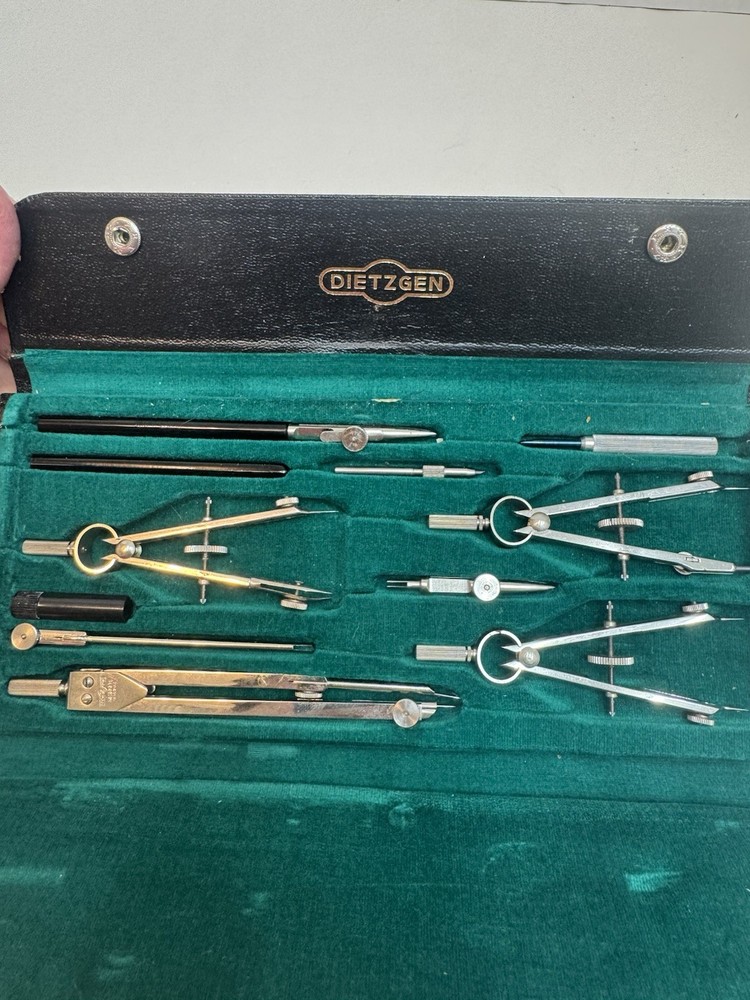 Dietzen 1095JC Drafting Kit w/ Original Case