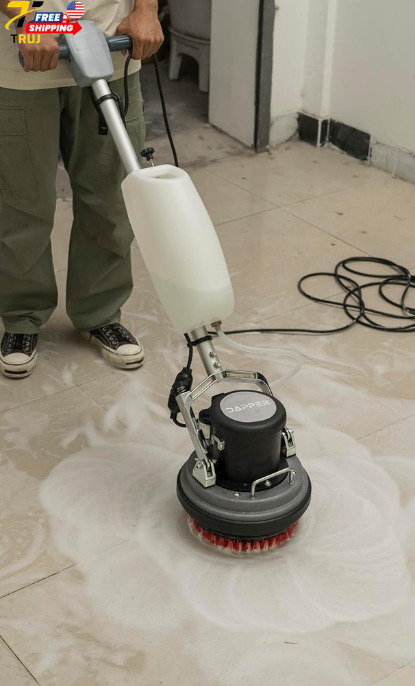 10" Heavy-Duty Multi-Functional Floor Buffer Polisher Machine Clean Buff Scrubb