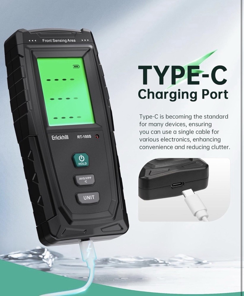 Erickhill RT-100S EMF Meter Tester Type-C Charging Electromagnetic Field Meter