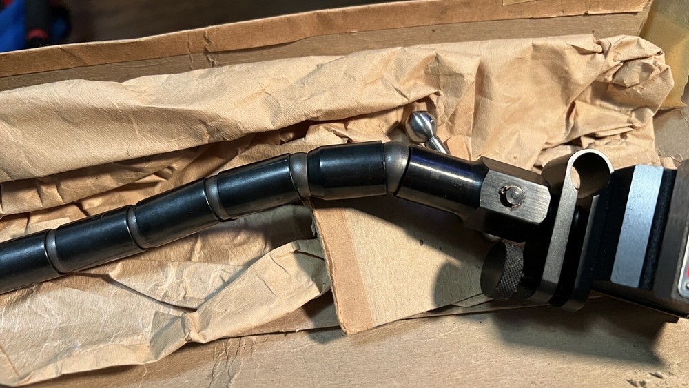 Starrett 657TW Magnetic Base with Flex-O-Post Fine Adjustment Indicator Holder