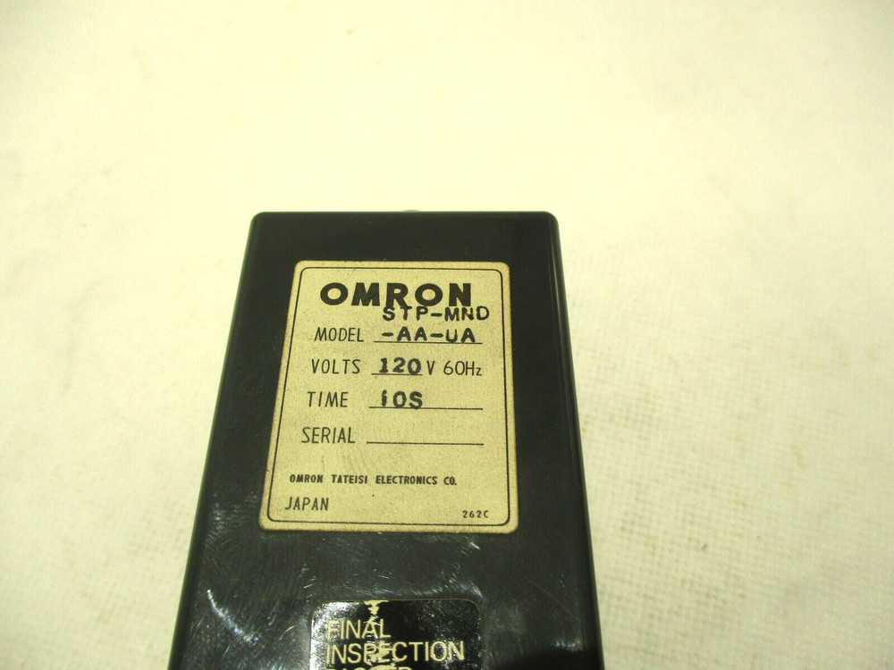 NEW OMRON STP-MND-AA-4A SOLID STATE TIMER 0-10 SEC 120V