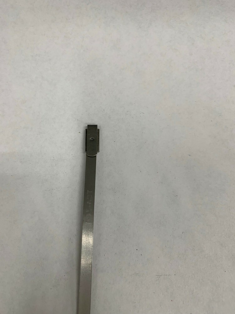 QTY/100 HellermannTyton 11-93088 Cable Tie, Metallic Silver