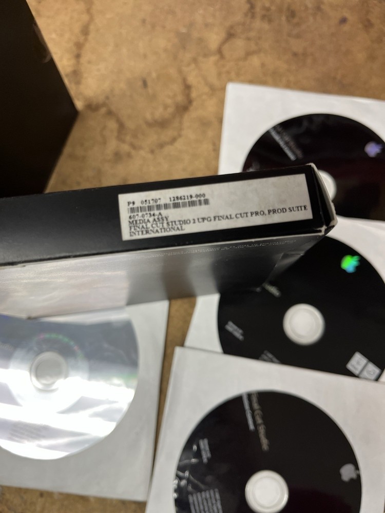 Final Cut Studio 2 Box Software Lot Prod Suite Set NO CODE Apple Software Discs