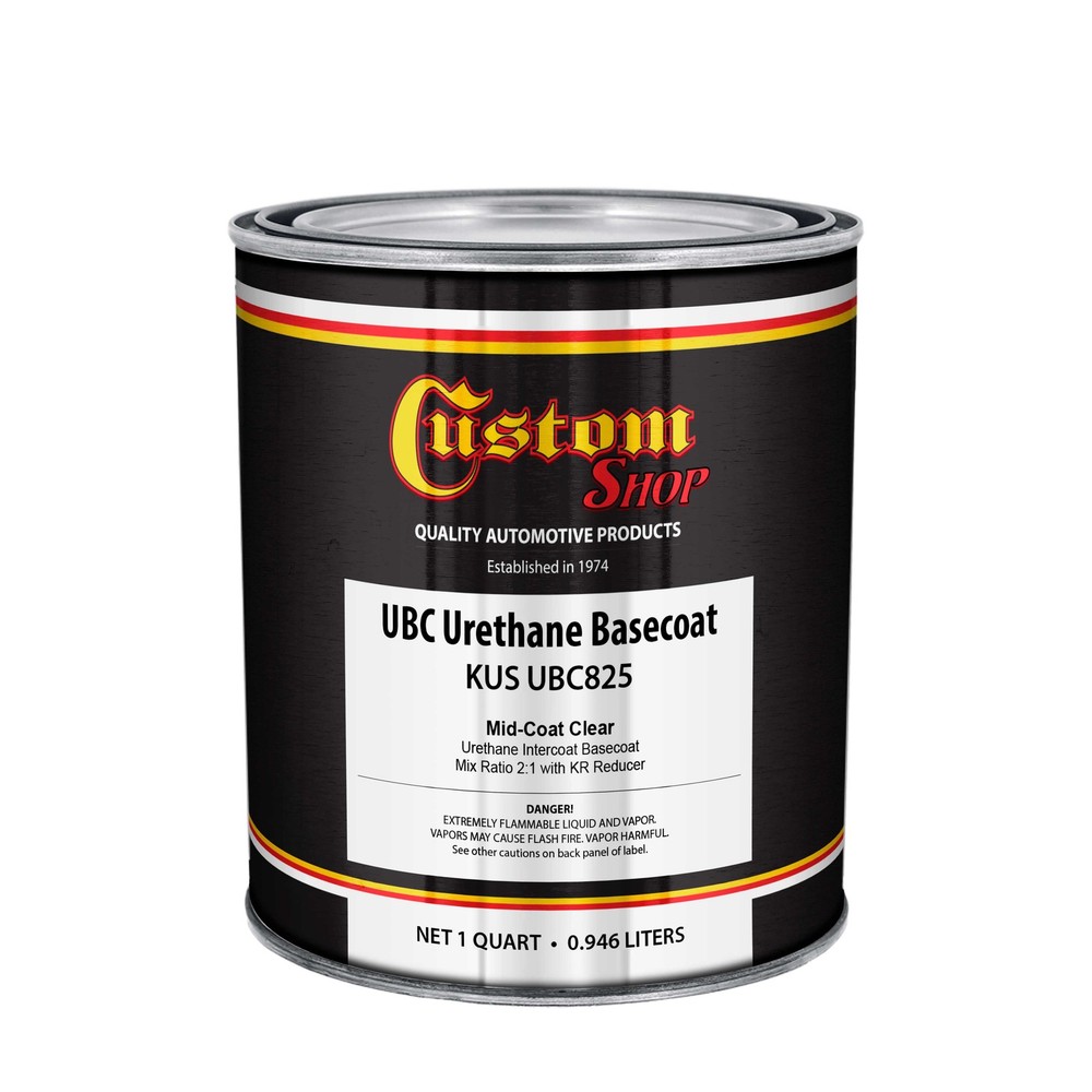 Custom Shop Midcoat Urethane Basecoat Clear, 1 Quart
