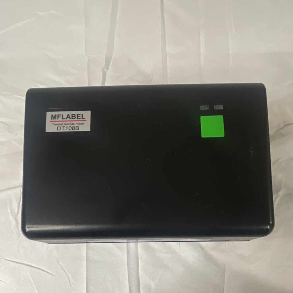 MFLabel DT108B Thermal Barcode Label Printer with Power Adapter & USB Cable