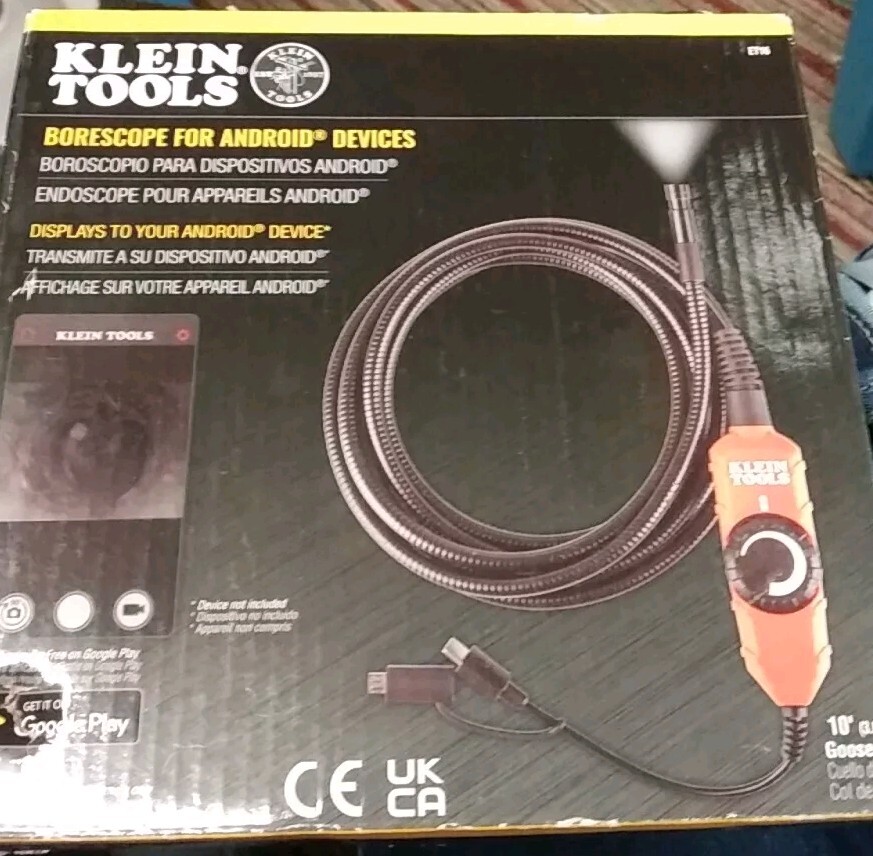 Klein Tools Borescope For Android Devices Et16