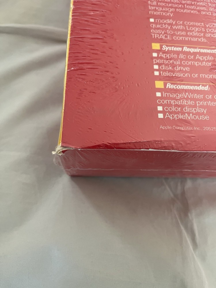 Apple Logo II Vintage Computer Software Program Brand New Sealed