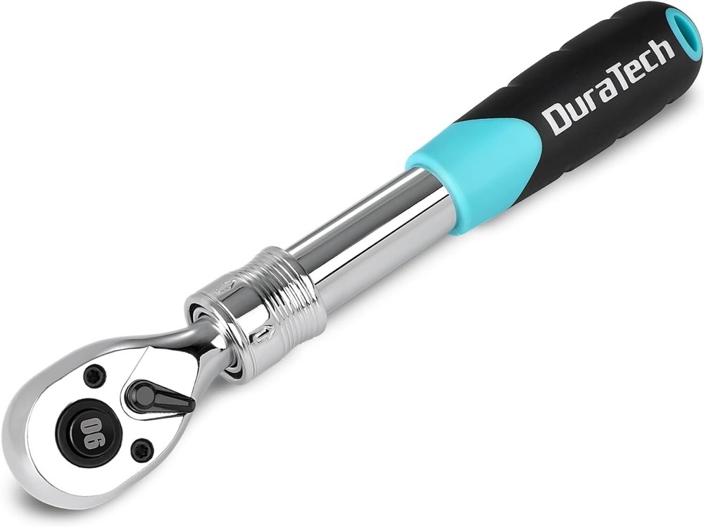 DURATECH 3/8" Drive Extendable Ratchet Handle 90-Tooth Quick-Release Reversible