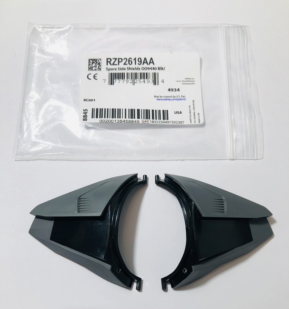 Oakley Clifden OO9440 Protective Gray/ Black Replacement Side Shields Genuine