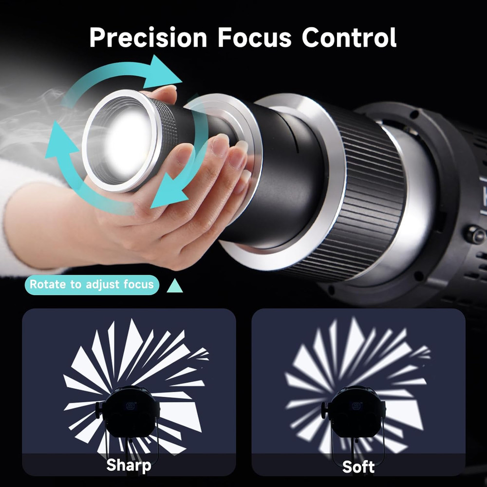Professional Optical Snoot Attachment - Bowens Mount Spotlight Projector with 35