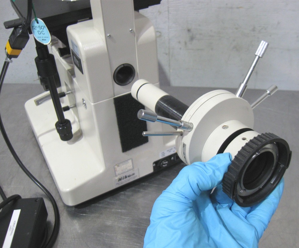 C200645 Nikon Diaphot Inverted Microscope, Hoffman Modulation Contrast, Epi-Ill