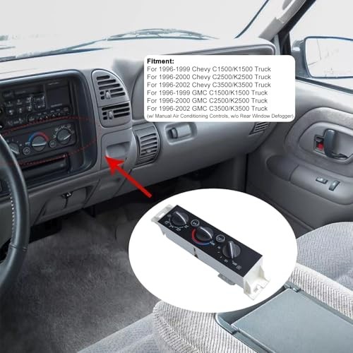 AC Heater Panel Climate Control Module Switch for Chevy GMC C1500 C2500 C3500