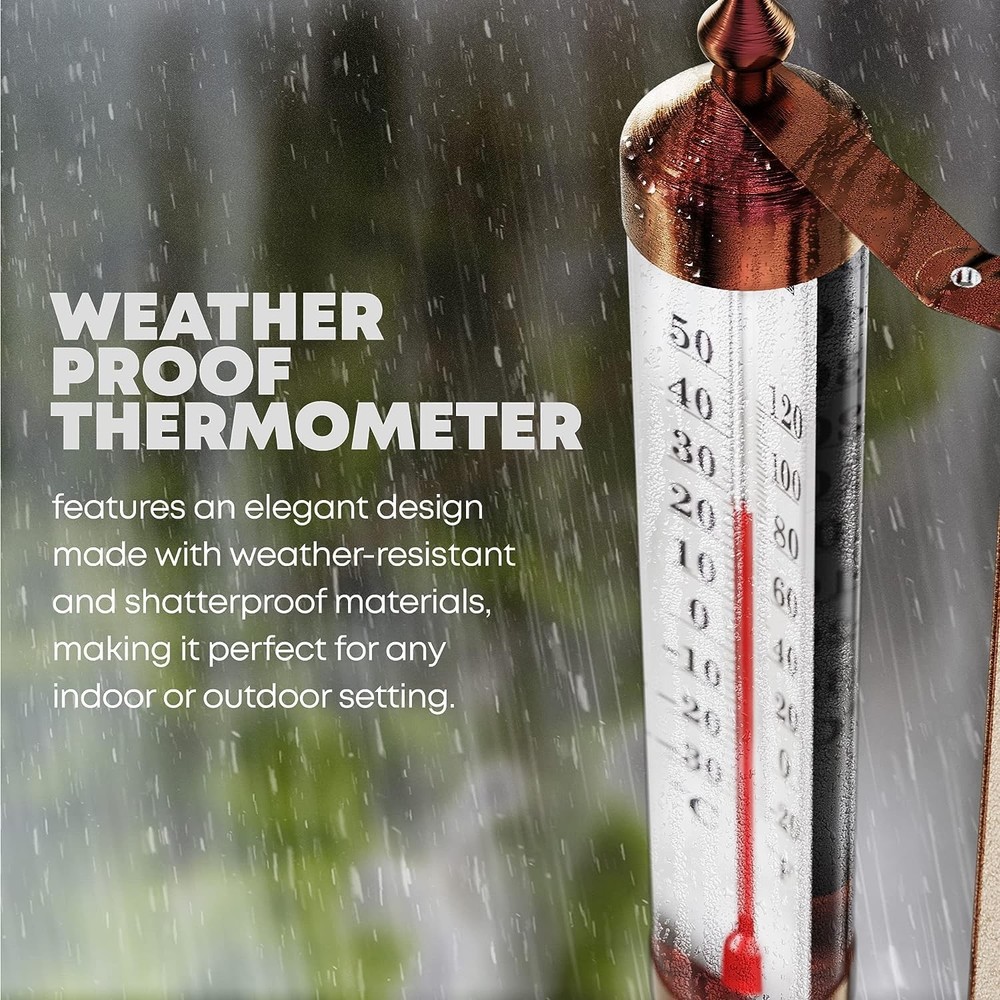 10.2 Steel Outdoor Thermometer (adjustable Angle)