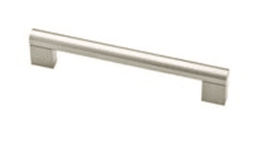6-5/16" Citation Round Bar Pull with Flat Side Stainless Finish