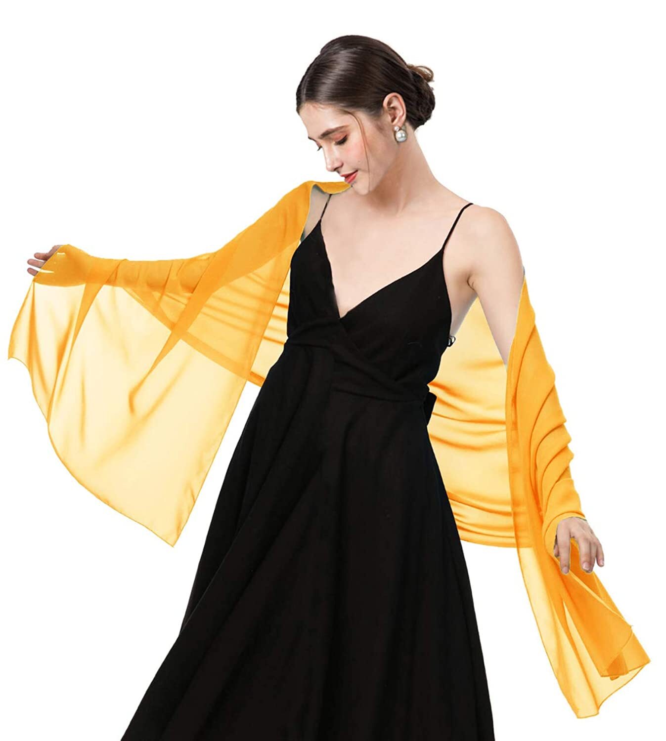 Chiffon Shawls Scarves Wraps for Bridal Wedding Party Evening Dress