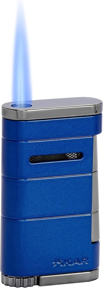 Xikar Allume Single Flame Cigar Lighters, Blue