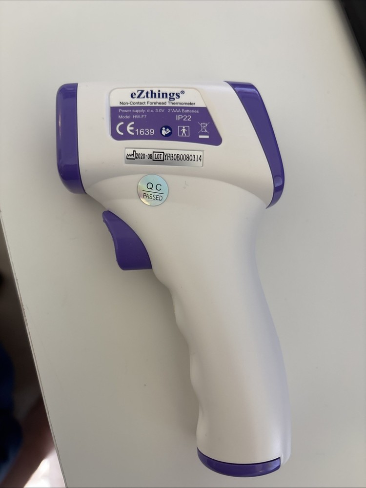 Infrared Non-Contact Forehead Thermometer Backlit Display