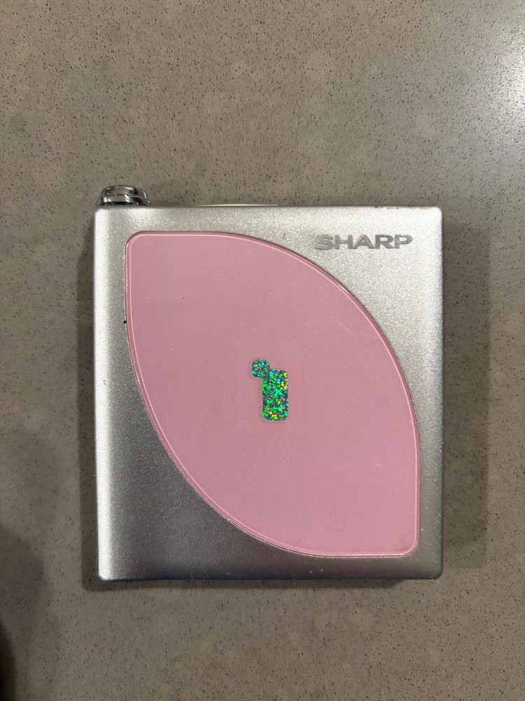 As-is Sharp MD-DP700 MiniDisc Player MDLP - Pink