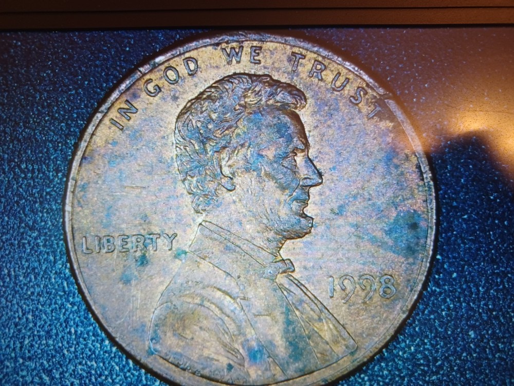 1998 LINCOLN CENT ERRORS WIDE A AND M