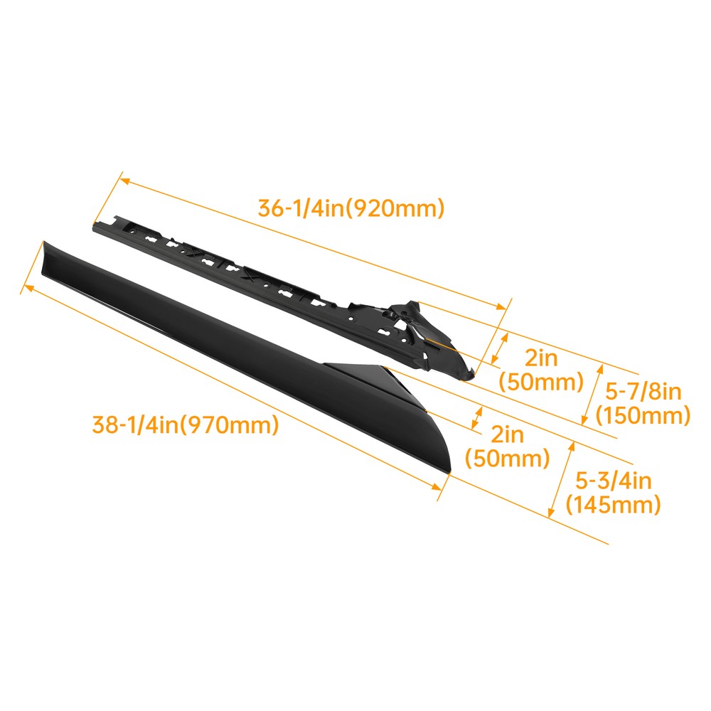 Left Side Windshield A-Pillar Molding INNER OUTER Trim For Ford Explorer 2011-19