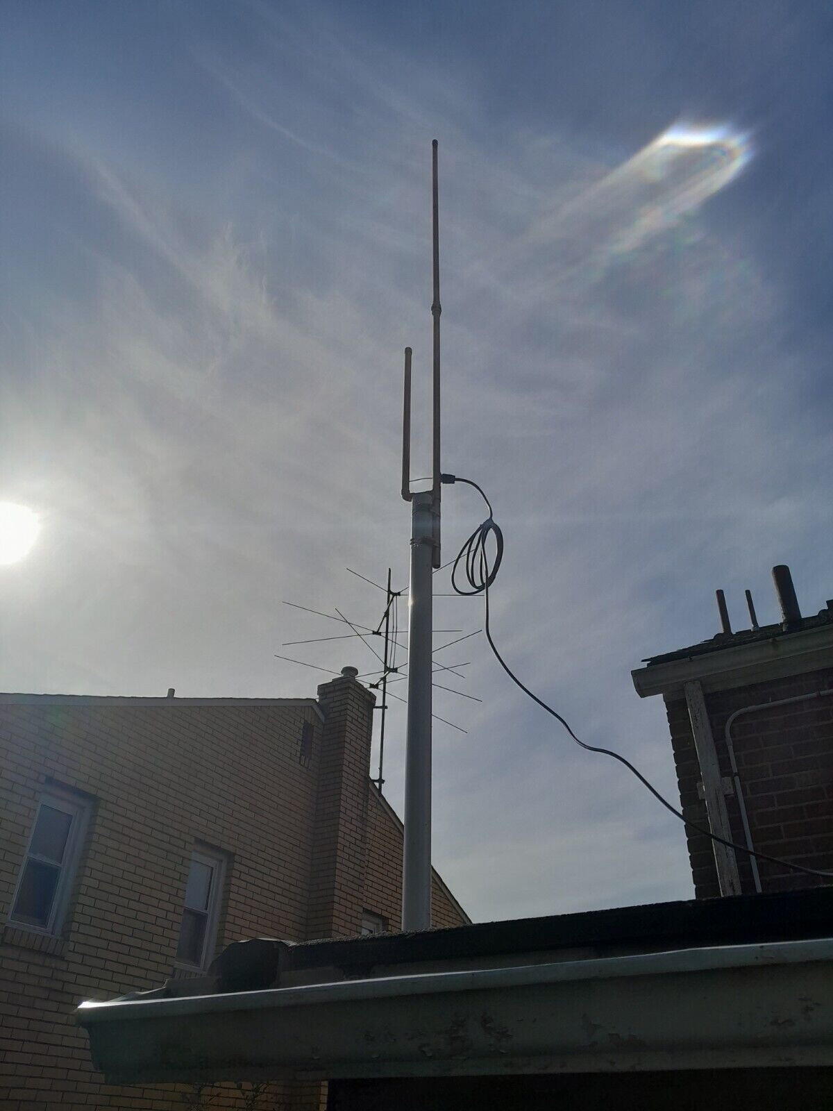 2meter/70cm J pole Dual Band Collapsible Copper J-Pole Antenna FREE SHIPPING