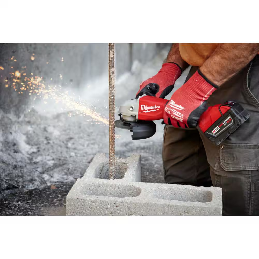 M18 18V Lithium-Ion Brushless Cordless 4-1/2 in./5 in. Grinder w/Paddle Switch