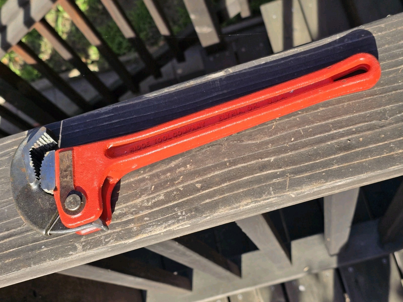 Ridgid 14" Rapidgrip Pipe Wrench USA Elyria, Ohio Heavy Duty